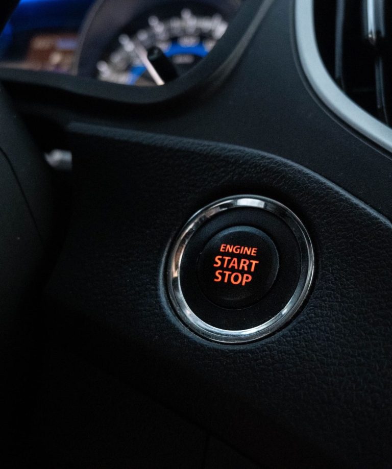 A keyless vehicle's start/stop button